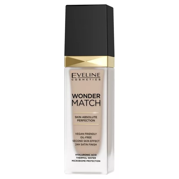 Eveline Wonder Match, luksusowy podkład do twarzy, 12 light natural, 30ml