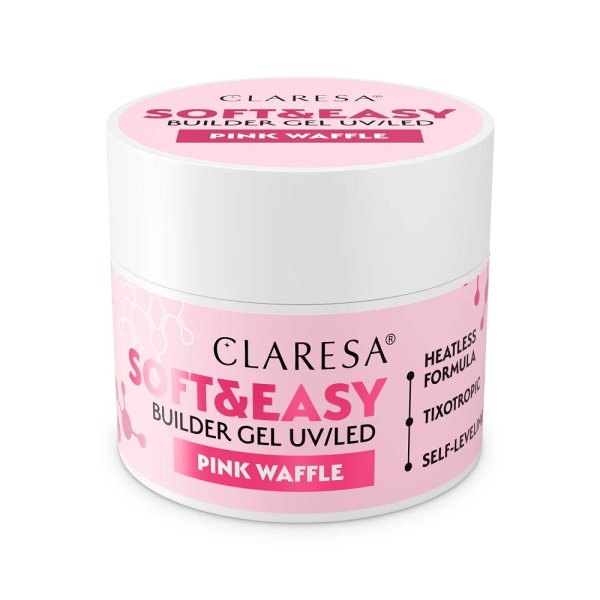 Claresa Soft& Easy Builder Gel żel budujący Pink Waffle 45g