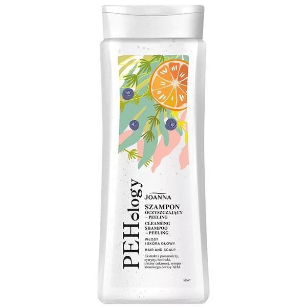 Joanna Pehology, szampon oczyszczający-peeling do włosów i skóry głowy, 300ml