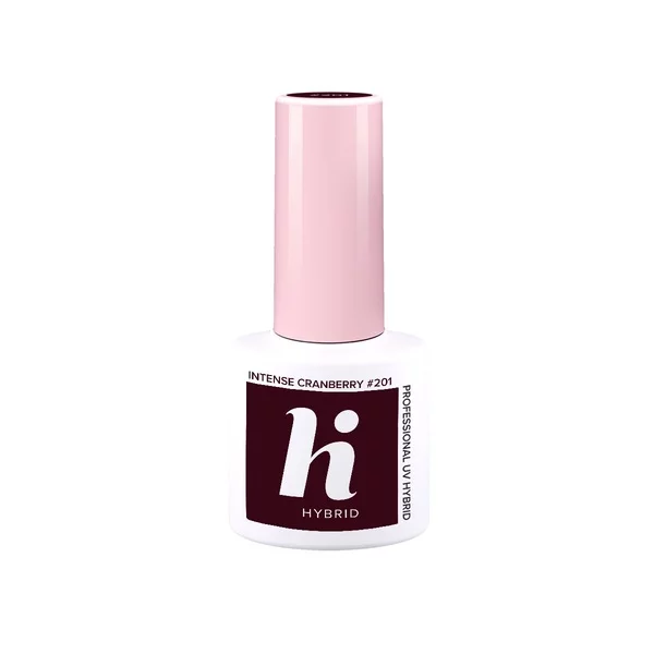 hi hybrid, lakier hybrydowy, 5ml, #201 Intense Cranberry