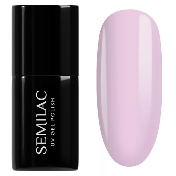Semilac One Touch Pastels, lakier hybrydowy do paznokci, 966 Lavender Haze, 7ml