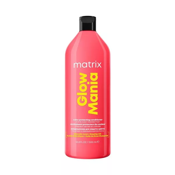 Matrix Glow Mania, szampon nabłyszczający do włosów koloryzowanych, 1000ml