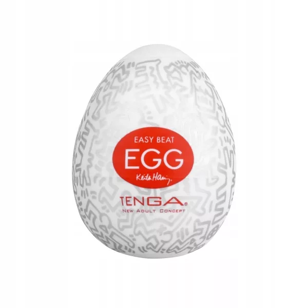 Tenga Easy Beat Egg Keith Haring Party jednorazowy masturbator w kształcie jajka