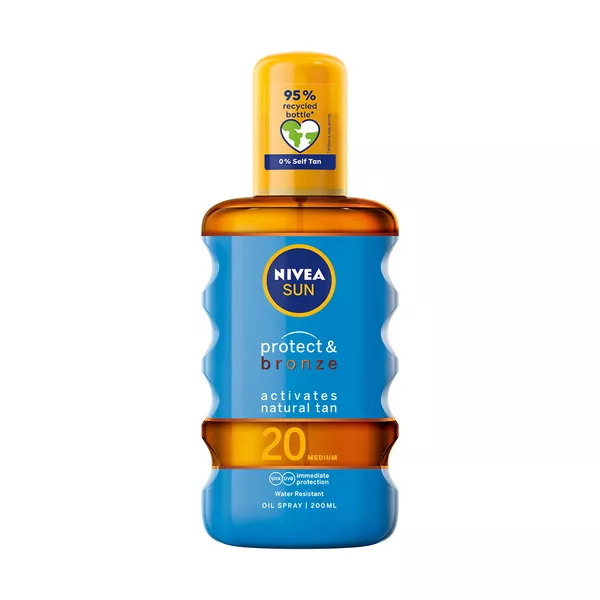 Nivea Sun Protect & Bronze olejek w spray'u aktywujący naturalną opaleniznę SPF20 200ml