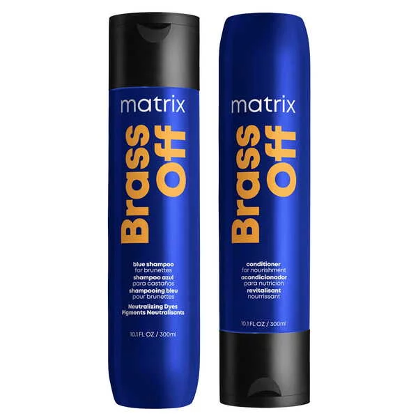 Matrix Brass Off, zestaw ochładzający odcień, szampon + odżywka