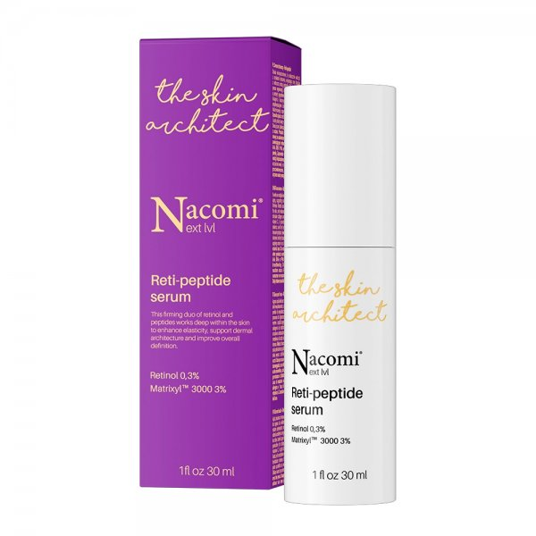 Nacomi Next Level Retipeptide, serum do twarzy z retinolem i peptydami dla skóry dojrzałej, 30ml