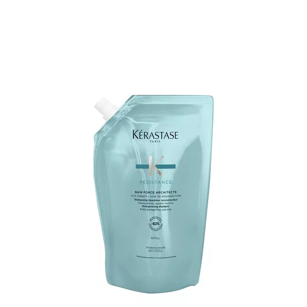 Kerastase Resistance Force Architecte, kąpiel, szampon do włosów ekstremalnie zniszczonych, 500ml refill
