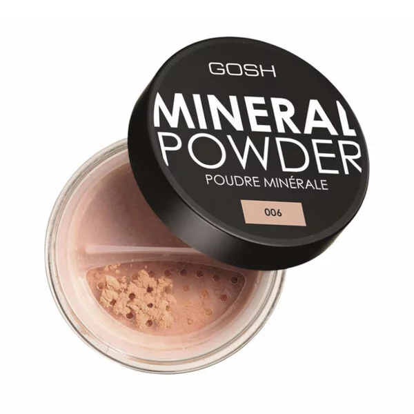 Gosh Mineral Powder, puder mineralny do twarzy, sypki, 006 Honey, 8g