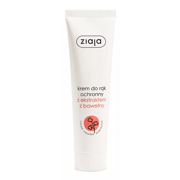 Ziaja, krem do rąk ochronny z ekstraktem z bawełny, 100ml