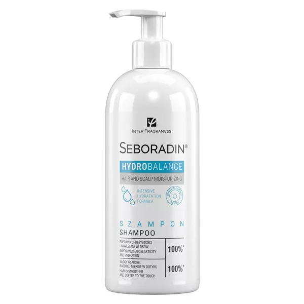 Seboradin Hydro Balance, szampon do intensywnego nawilżenia włosów, 400ml