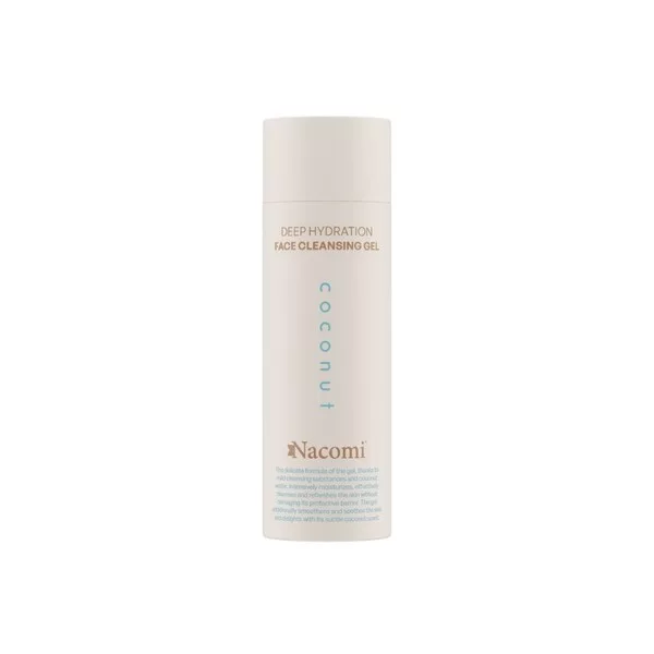 Nacomi Deep hydration, żel do mycia twarzy, kokos, 140ml