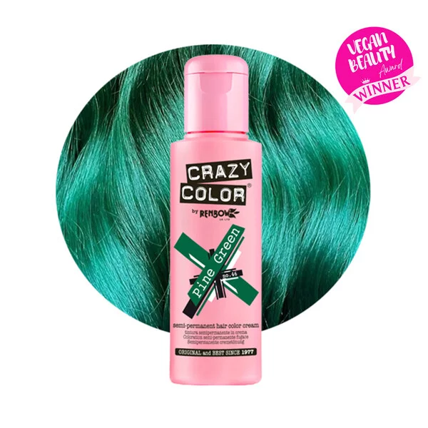 Crazy Color, toner odżywczy do włosów, Pine Green - sosnowa zieleń, nr 46, 100ml
