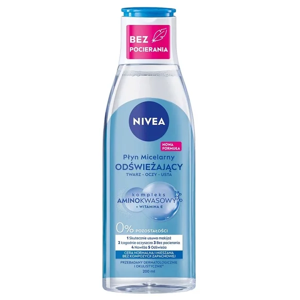 Nivea MicellAir odświeżający płyn micelarny do cery normalnej i mieszanej 200ml