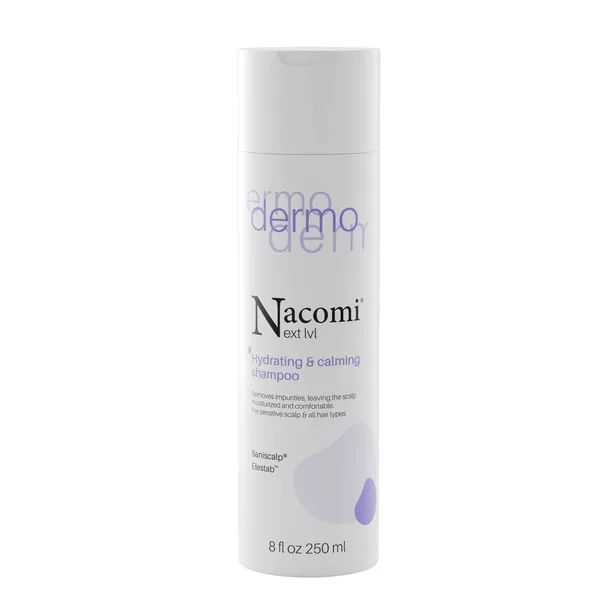Nacomi Nxt Lvl Dermo, szampon do włosów, nawilżający i łagodzący, 250ml