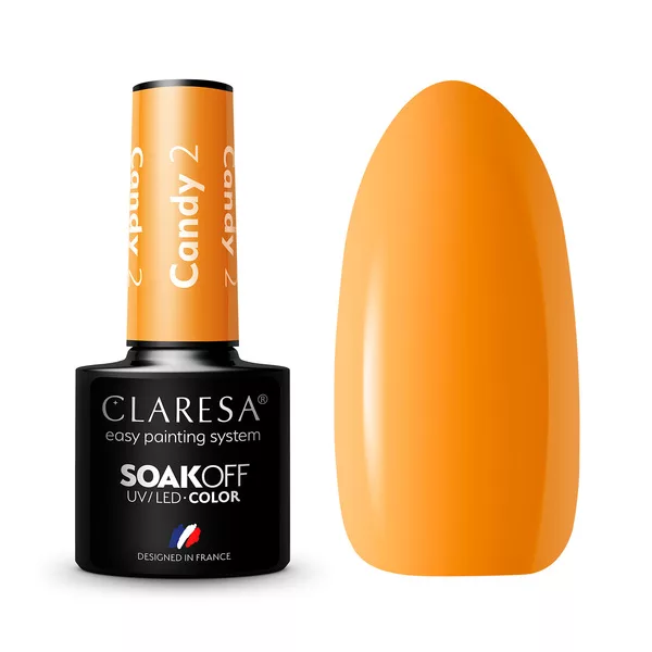 Claresa, Lakier hybrydowy, CANDY 2, 5g