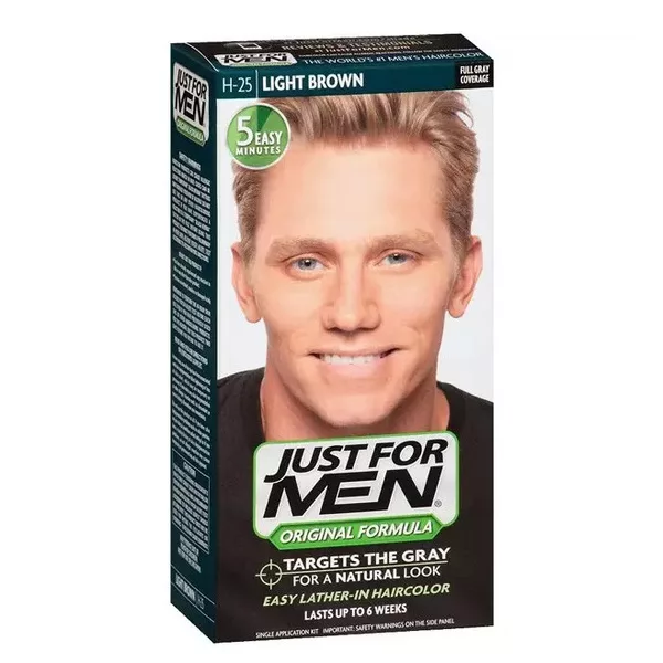 Just For Men, szampon koloryzujący, jasny brąz H-25