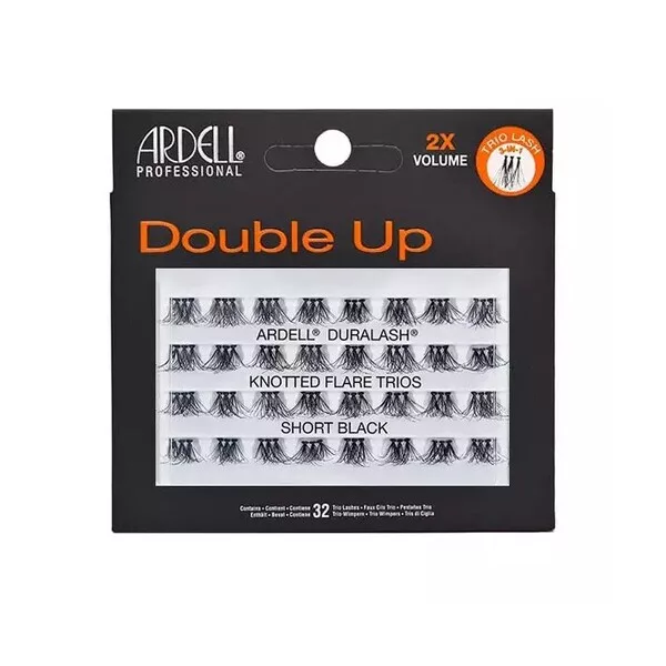 Ardell Double Up zestaw 32 kępek rzęs Short Black