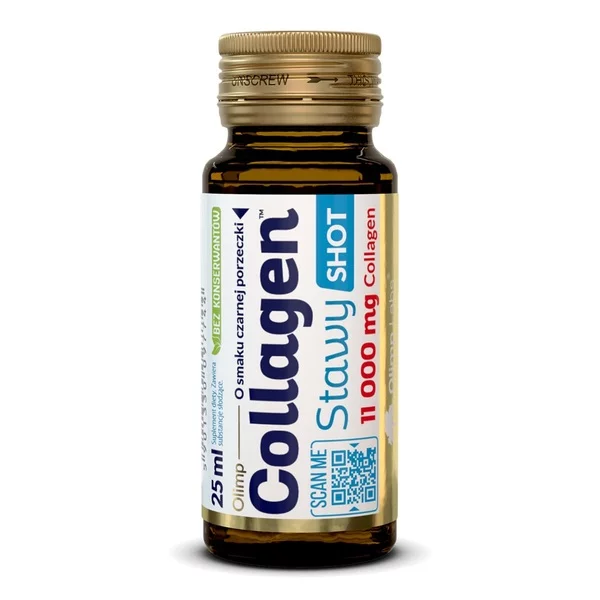 Olimp Labs Collagen Stawy Shot 11 000 mg suplement diety smak czarnej porzeczki 25ml