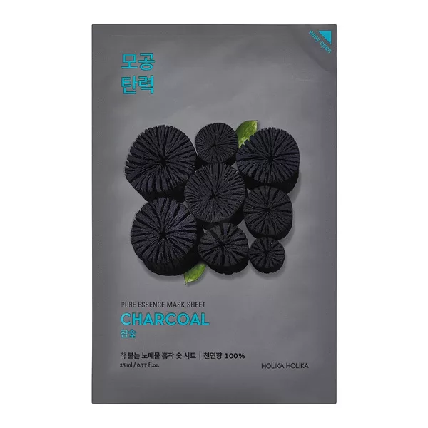 Holika Holika Pure Essence Mask Sheet - Charcoal, maska w płachcie