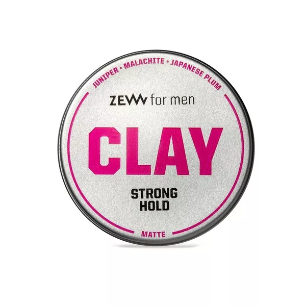 ZEW for Men, glinka do włosów, mocny chwyt i matowe wykończenie, śliwka japońska, 100ml
