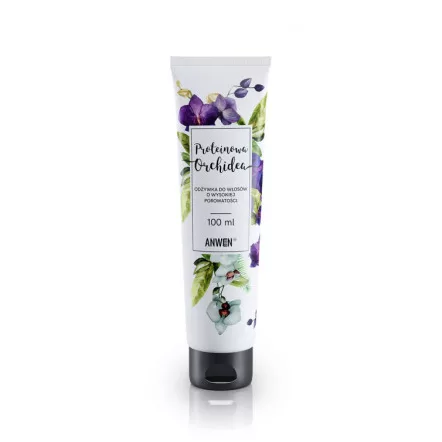 Anwen, odżywka do włosów o wysokiej porowatości, Proteinowa Orchidea, 100ml