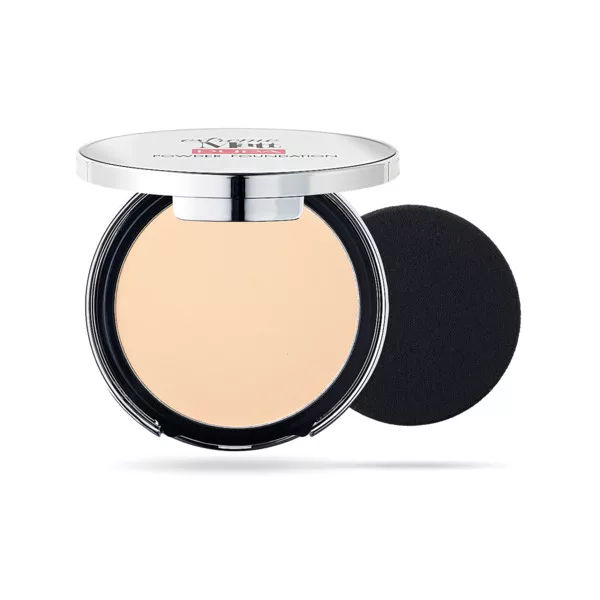 Pupa Extreme Matt, pudrowy podkład w kompakcie, 001 ivory