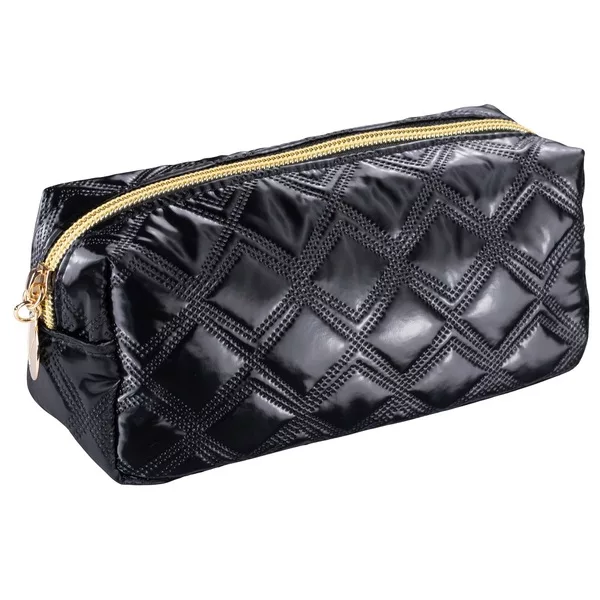 Inter Vion Gold& Black kosmetyczka pikowana czarna