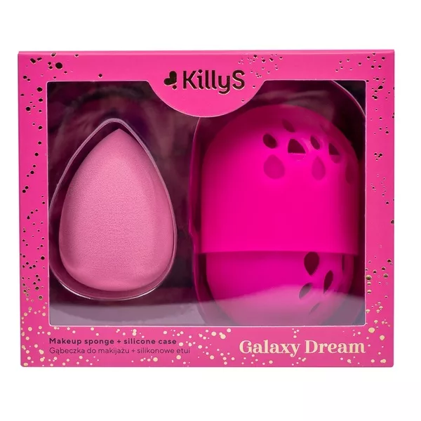 KillyS Galaxy Dream gąbeczka do makijażu z silikonowym etui
