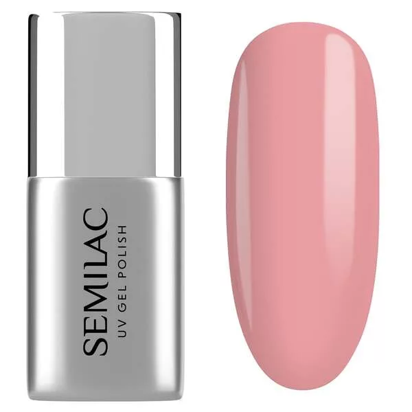 Semilac Fiber Base, baza do lakierów hybrydowych, Pink Beige, 7ml