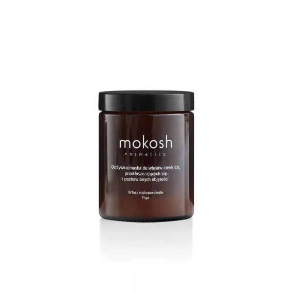 Mokosh, odżywka/maska do włosów cienkich i pozbawionych objętości, Figa, 180ml