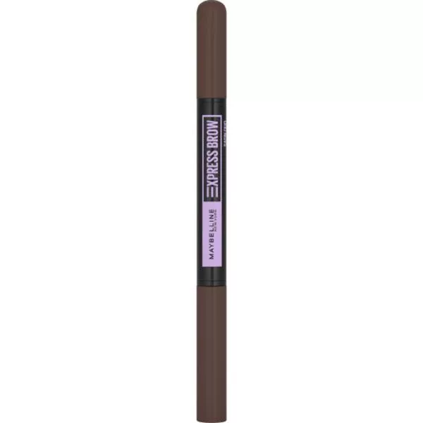 Maybelline New York Express Brow, dwustronna kredka do brwi Dark Brown, 0.71g