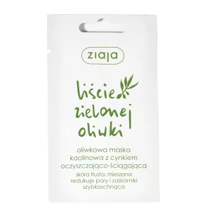 Ziaja Liście Zielonej Oliwki, maska kaolinowa oczyszczająco-ściągająca, 7ml