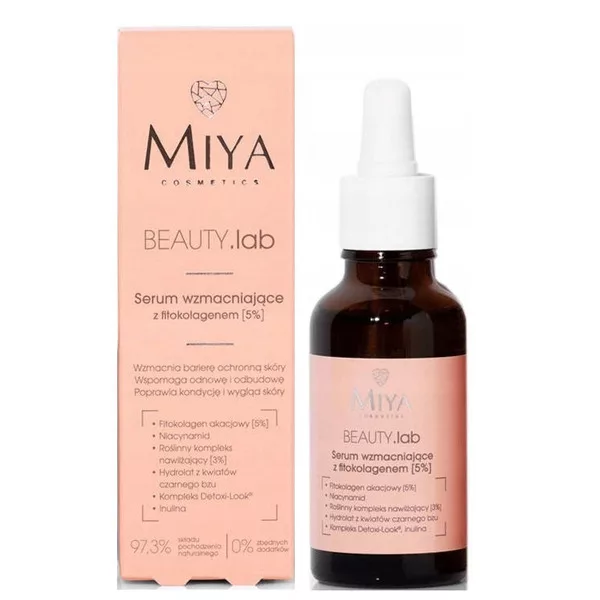 Miya Beauty.lab, serum wzmacniające z fitokolagenem 5%, 30ml