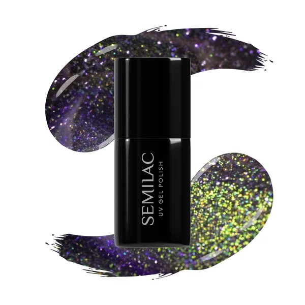 Semilac Galaxy Fresh, lakier hybrydowy Gel Polish, 825 Cyber Violet, 7ml