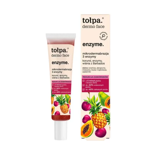 Tołpa Dermo Face, mikro peeling enzyme mikrodermabrazja 3 enzymy, 40ml