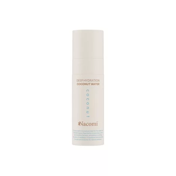 Nacomi Deep hydration, woda kokosowa nawilżająca do twarzy, 100ml