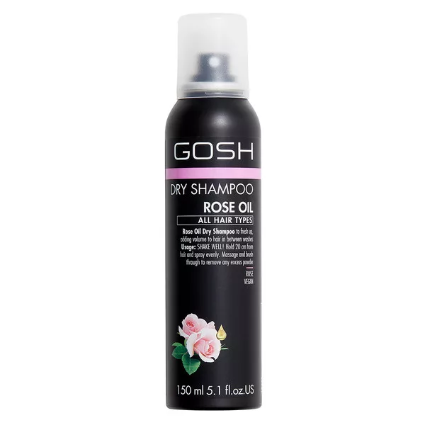 GOSH, suchy szampon do włosów z olejkiem różanym, 150ml