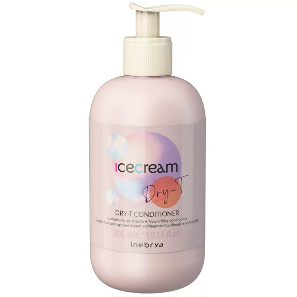 Inebrya Ice Cream Dry-T, odżywka do włosów suchych, puszących się i po zabiegach, 300ml