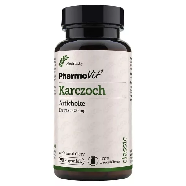 Pharmovit Karczoch Artichoke 4:1 400 mg suplement diety 90 kapsułek