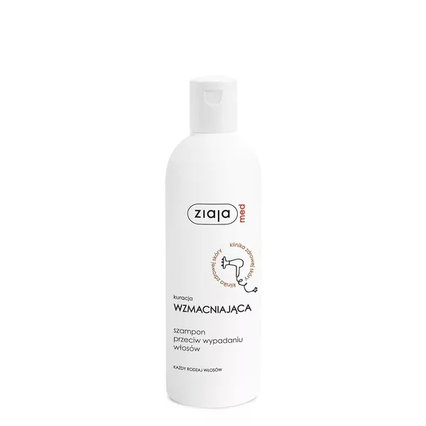 Ziaja Med Kuracja do skóry głowi i włosów - wzmacniająca, szampon przeciw wypadaniu włosów, 300ml