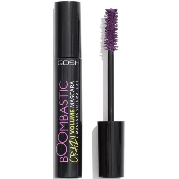 Gosh Boombastic Crazy, tusz do rzęs wydłużająco-pogrubiający, Crazy Dusty Violet, 12ml