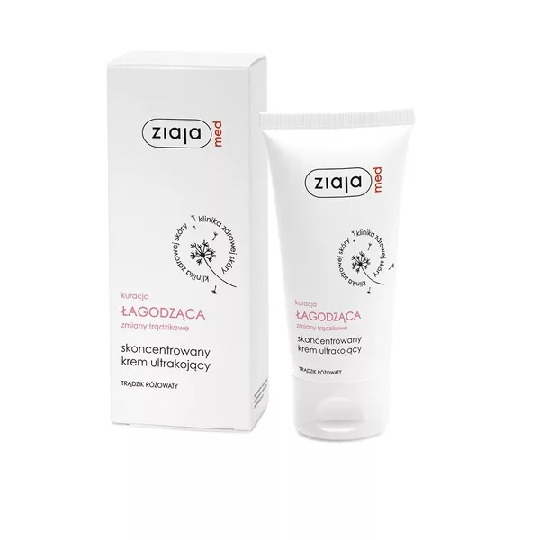 Ziaja Med Kuracja Łagodząca zmiany trądzikowe, skoncentrowany krem ultrakojący, 50ml