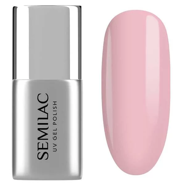 Semilac Fiber Base, baza do lakierów hybrydowych, Pink Milk, 7ml