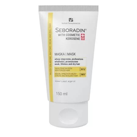 Seboradin with Cosmetic Kerosene, maska przywracający włosom nawilżenie i blask, 150 ml