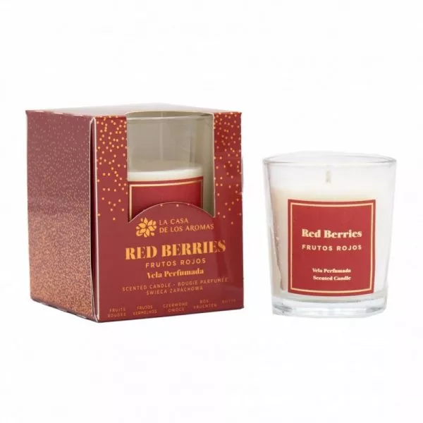 La Casa de los Aromas Home Collection Świeca zapachowa czerwone owoce w szkle 120g