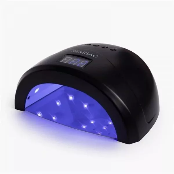 Semilac All Black, lampa UV LED do domowego i profesjonalnego użytku, 24W/48