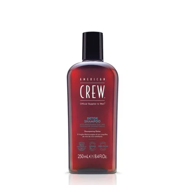 American Crew Detox, szampon oczyszczający z peelingiem, 250ml