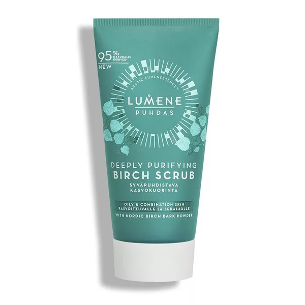 Lumene Puhdas, głęboko oczyszczający peeling brzozowy do twarzy, 75ml