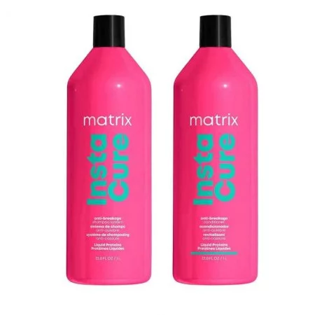 Matrix Instacure, zestaw XL do włosów łamliwych z proteinami, szampon + odżywka