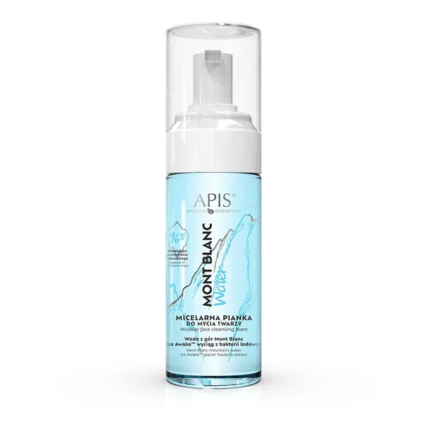 Apis Mont Blanc Water, Micelarna pianka do mycia twarzy, 150ml